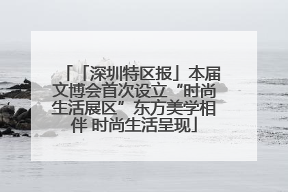 「深圳特区报」本届文博会首次设立“时尚生活展区”东方美学相伴 时尚生活呈现