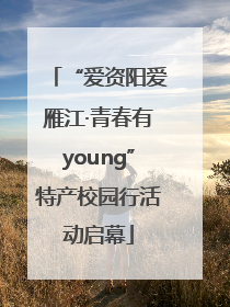 “爱资阳爱雁江·青春有young”特产校园行活动启幕