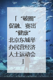 “破圈”促融、赛出“健康” 北京东城举办民营经济人士运动会