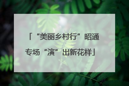 “美丽乡村行”昭通专场“演”出新花样