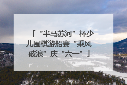 “半马苏河”杯少儿围棋游船赛“乘风破浪”庆“六一”