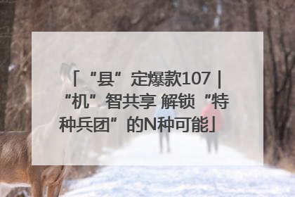 “县”定爆款107｜“机”智共享 解锁“特种兵团”的N种可能