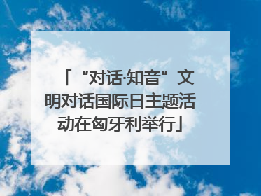 “对话·知音”文明对话国际日主题活动在匈牙利举行
