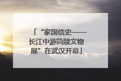 “家国信史——长江中游简牍文物展”在武汉开幕