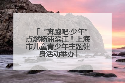 “奔跑吧·少年”点燃杨浦滨江！上海市儿童青少年主题健身活动举办
