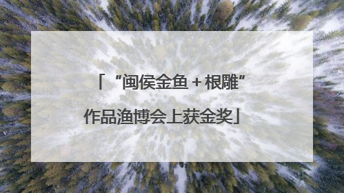 “闽侯金鱼＋根雕”作品渔博会上获金奖