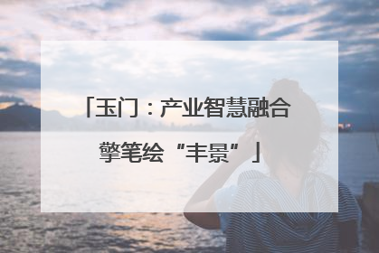 玉门：产业智慧融合 擎笔绘“丰景”