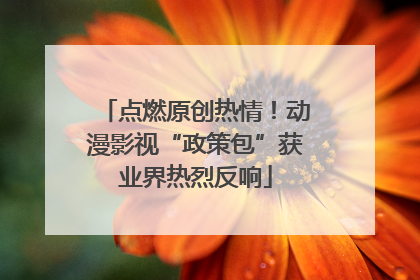 点燃原创热情！动漫影视“政策包”获业界热烈反响