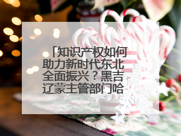 知识产权如何助力新时代东北全面振兴？黑吉辽蒙主管部门哈尔滨“论剑”