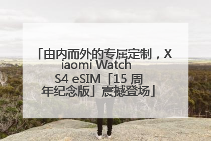 由内而外的专属定制，Xiaomi Watch S4 eSIM「15 周年纪念版」震撼登场