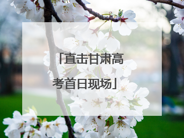 直击甘肃高考首日现场