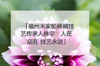 福州米家船裱褙技艺传承人林宇：人在店在 技艺永进