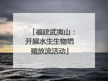 福建武夷山：开展水生生物增殖放流活动
