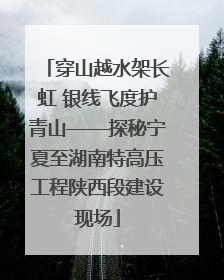 穿山越水架长虹 银线飞度护青山——探秘宁夏至湖南特高压工程陕西段建设现场