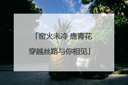 窑火未冷 唐青花穿越丝路与你相见