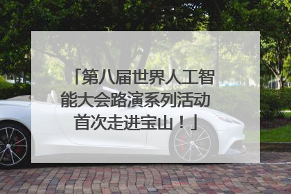 第八届世界人工智能大会路演系列活动首次走进宝山！