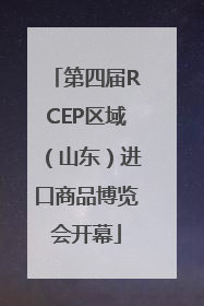 第四届RCEP区域（山东）进口商品博览会开幕