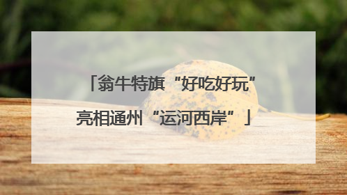 翁牛特旗“好吃好玩”亮相通州“运河西岸”