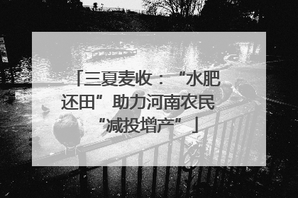 三夏麦收：“水肥还田”助力河南农民“减投增产”