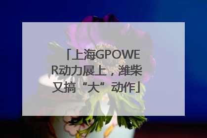 上海GPOWER动力展上，潍柴又搞“大”动作
