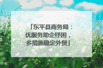 东平县商务局：优服务助企纾困，多措施稳定外贸
