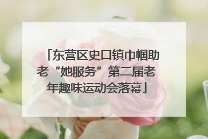 东营区史口镇巾帼助老“她服务”第二届老年趣味运动会落幕