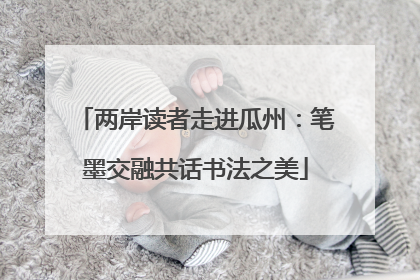 两岸读者走进瓜州：笔墨交融共话书法之美