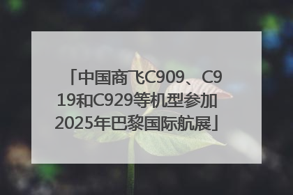 中国商飞C909、C919和C929等机型参加2025年巴黎国际航展