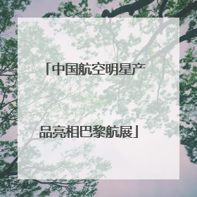 中国航空明星产品亮相巴黎航展