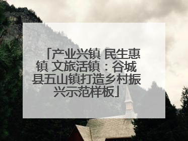 产业兴镇 民生惠镇 文旅活镇：谷城县五山镇打造乡村振兴示范样板