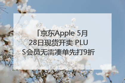 京东Apple 5月28日现货开卖 PLUS会员无需凑单先打9折再叠618优惠