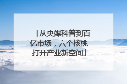 从央媒科普到百亿市场，六个核桃打开产业新空间
