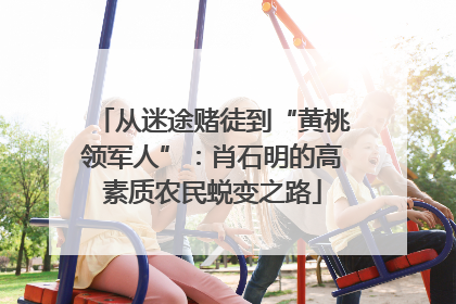 从迷途赌徒到“黄桃领军人”：肖石明的高素质农民蜕变之路
