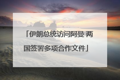 伊朗总统访问阿曼 两国签署多项合作文件