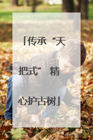 传承“天把式” 精心护古树