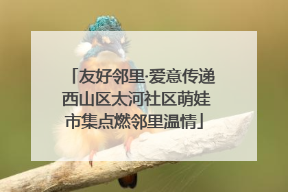友好邻里·爱意传递 西山区太河社区萌娃市集点燃邻里温情