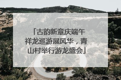 古韵新章庆端午 祥龙巡游展风华，青山村举行游龙盛会