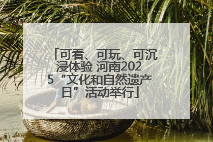 可看、可玩、可沉浸体验 河南2025“文化和自然遗产日”活动举行