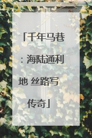 千年马巷：海陆通利地 丝路写传奇