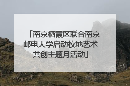 南京栖霞区联合南京邮电大学启动校地艺术共创主题月活动