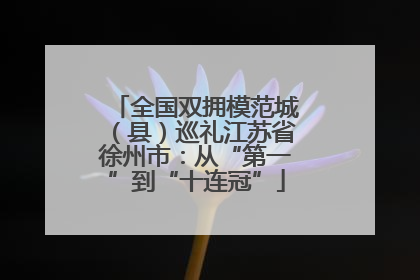 全国双拥模范城（县）巡礼江苏省徐州市：从“第一”到“十连冠”