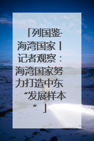 列国鉴·海湾国家丨记者观察：海湾国家努力打造中东“发展样本”