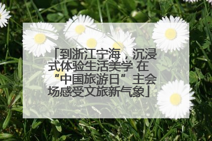 到浙江宁海，沉浸式体验生活美学 在“中国旅游日”主会场感受文旅新气象