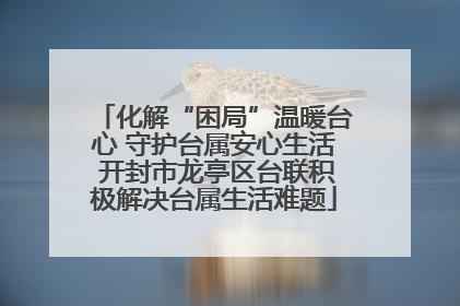 化解“困局”温暖台心 守护台属安心生活 开封市龙亭区台联积极解决台属生活难题