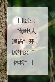 北京：“绿电大通道”开展年度“体检”