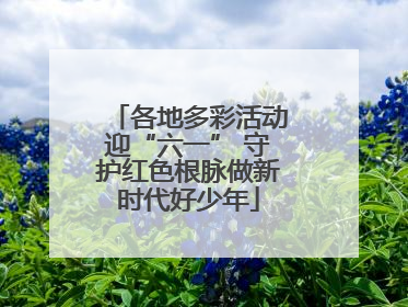各地多彩活动迎“六一” 守护红色根脉做新时代好少年