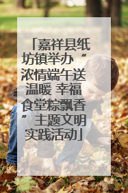 嘉祥县纸坊镇举办“浓情端午送温暖 幸福食堂粽飘香”主题文明实践活动