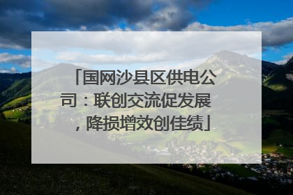 国网沙县区供电公司：联创交流促发展，降损增效创佳绩