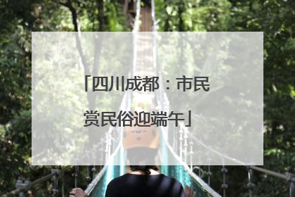 四川成都：市民赏民俗迎端午