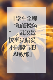 学车全程“和颜悦色”，武汉驾校学员偏爱不闹脾气的AI教练